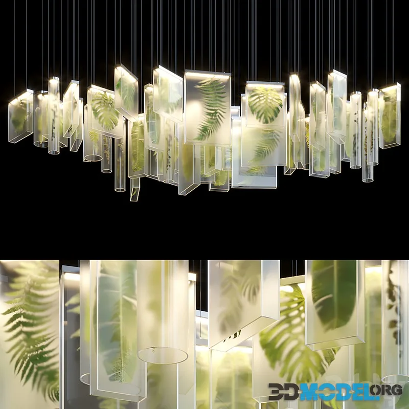 Greenbox - Vargov Design pendant lamp (frosted plexiglass with backlighting)