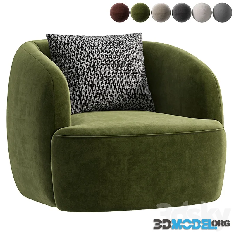 GWYNETH IVORY BOUCLE CHAIR BY CB2