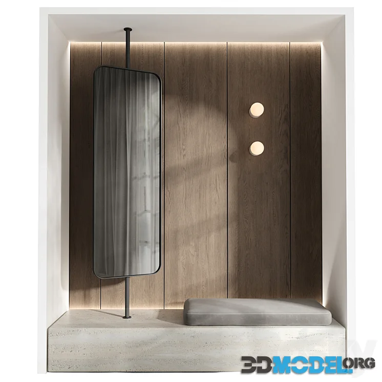 Hallway 02 with mirror
