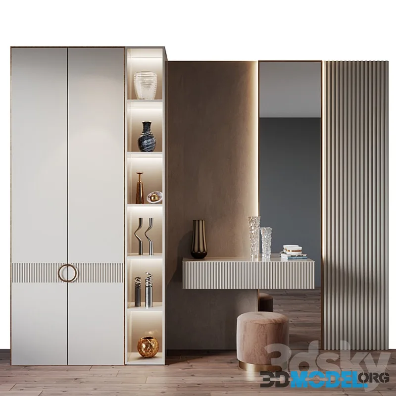 Hallway 3 (pouf, console, decor)