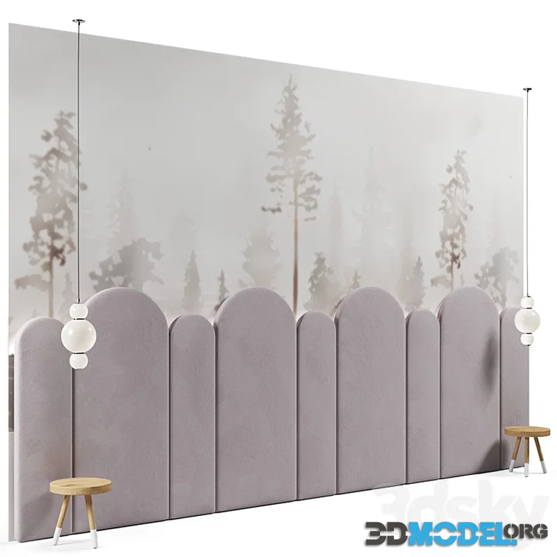 Headboard in children’s room 03