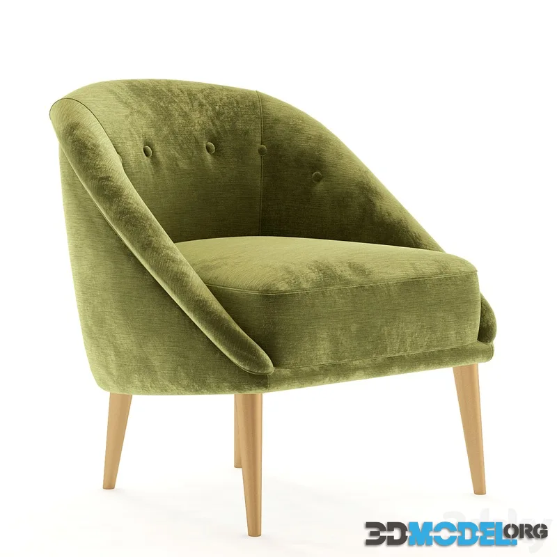 HOPKINS VELVET CLUB CHAIR