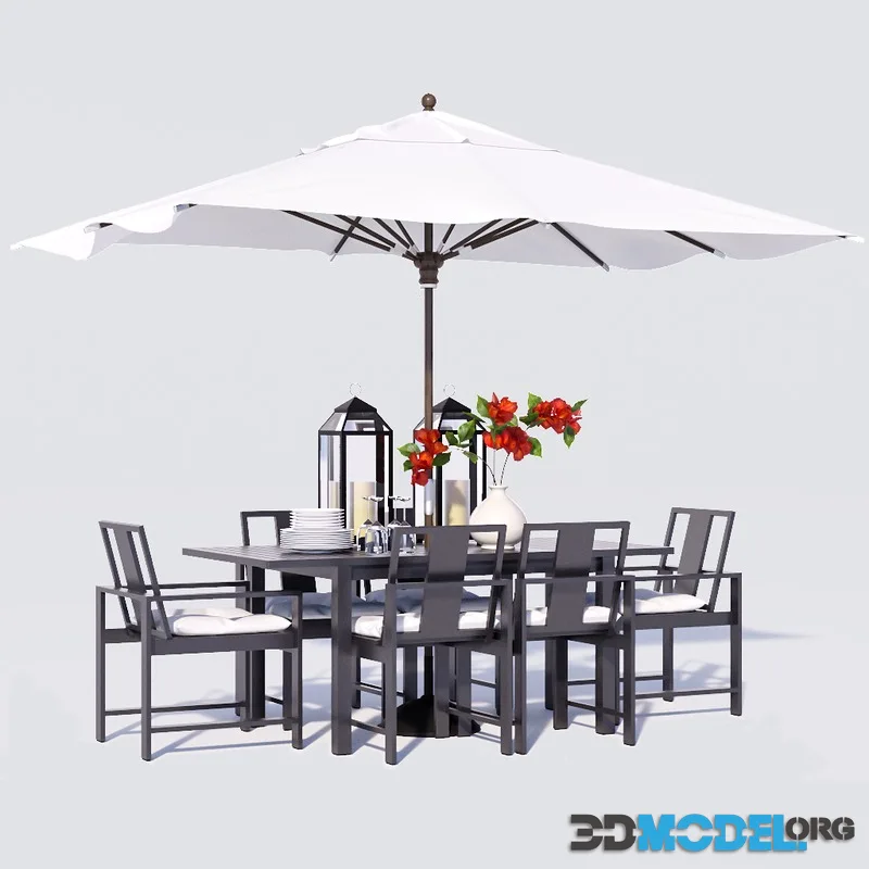 Indio Metal Dining Set