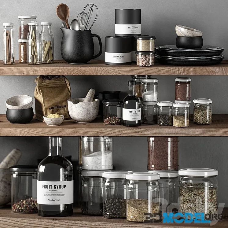 Kitchen decor set 03