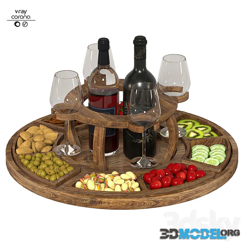 Kitchen set (fruit and nuts)