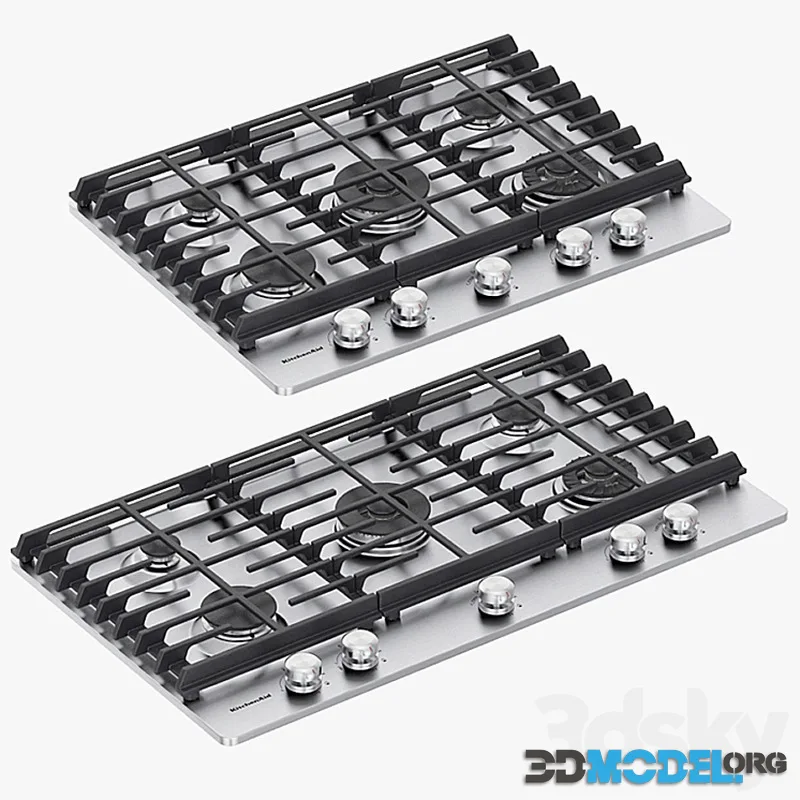 KitchenAid – 5-Burner Gas Cooktops with Griddle