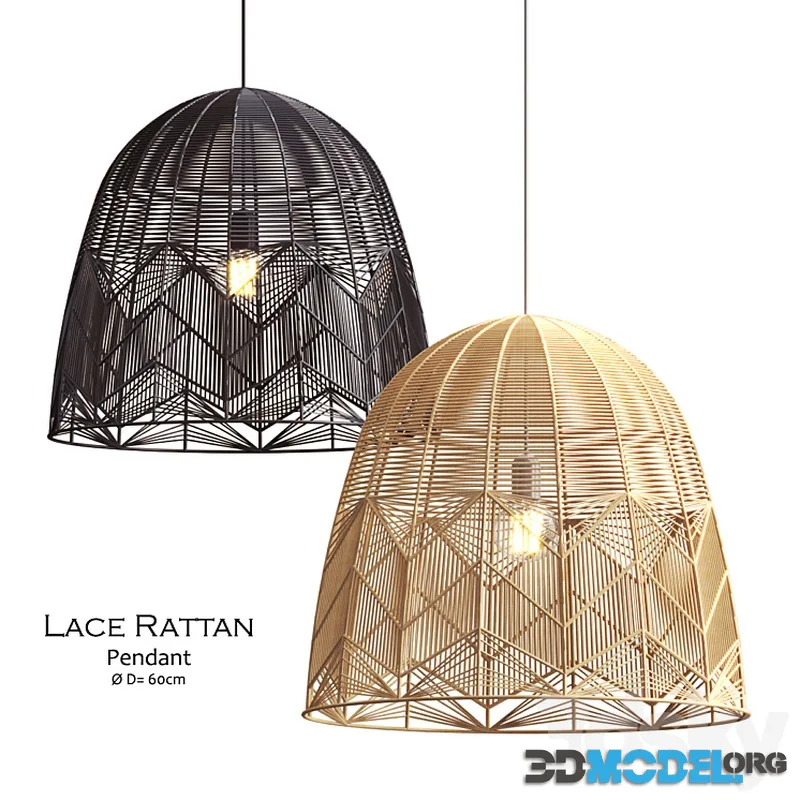 Lace Rattan Pendant