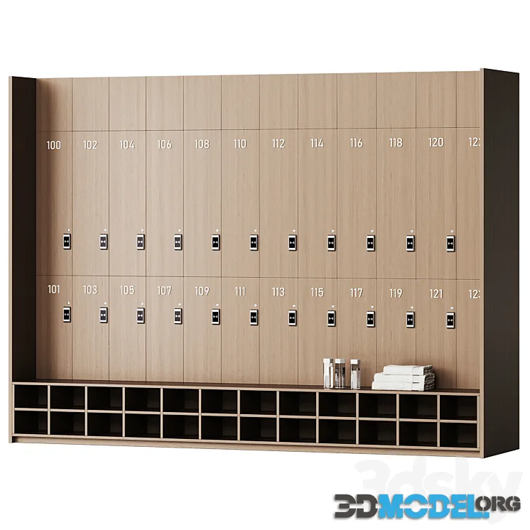 Locker rooms in the gym 1