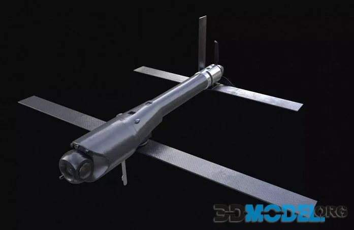 Loitering Munition Switchblade 600 Drone low-poly (PBR)
