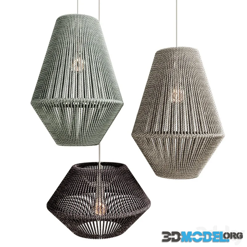 Macrame Decor Knitting (Original Handmade Cotton Lamps)