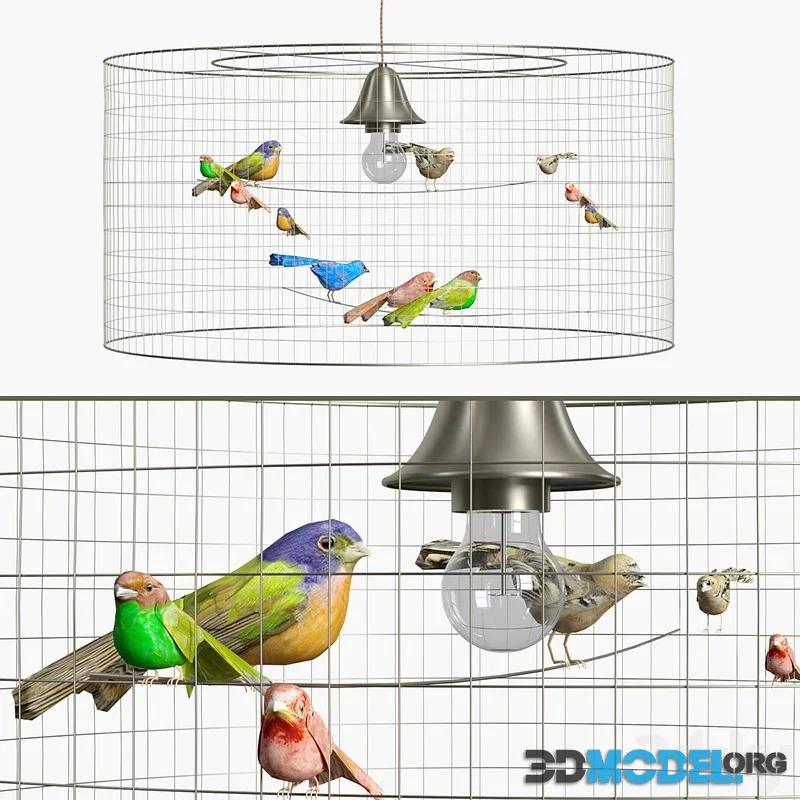 Mathieu birds lamp