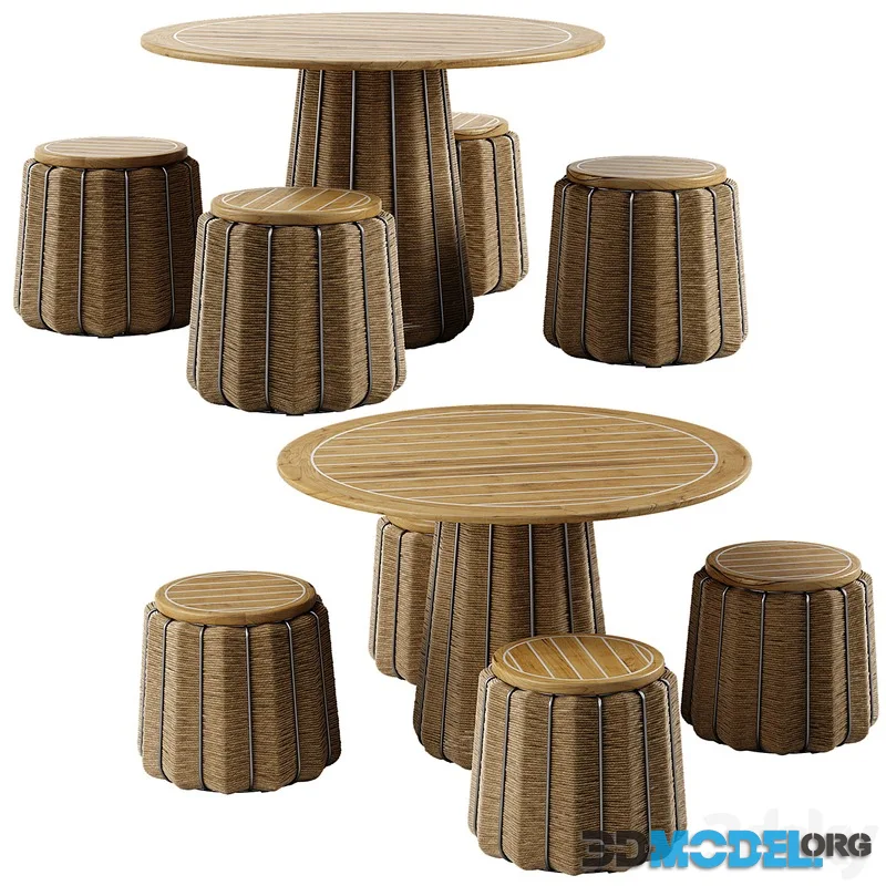 Mcguire Satsuma dining set