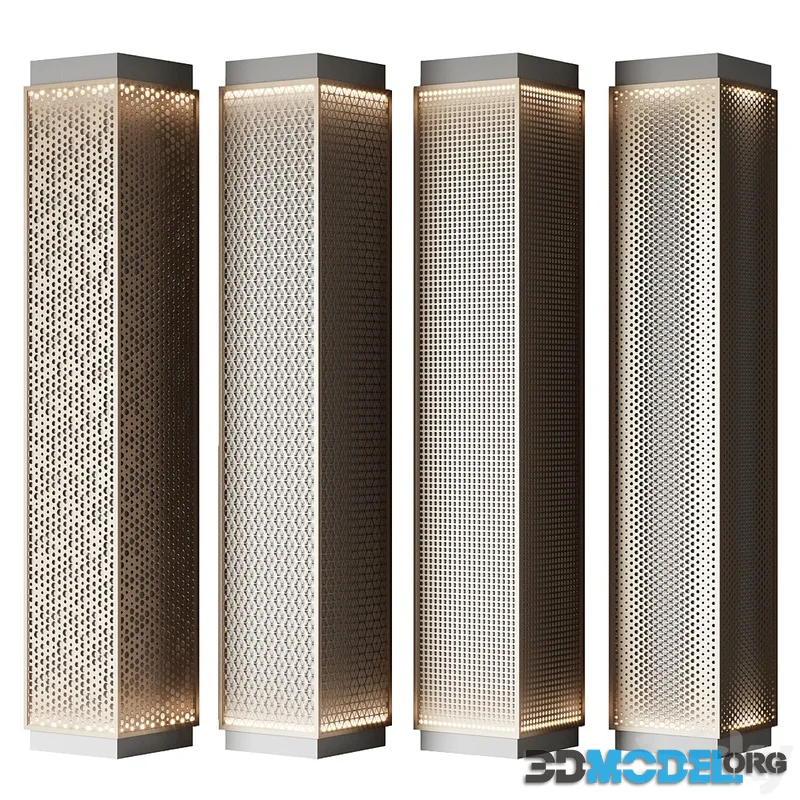 Metal columns with perforation No. 3