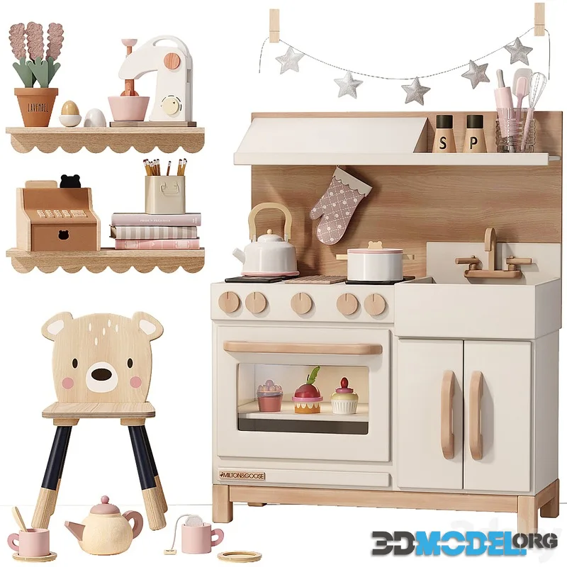 MILTON & GOOSE Play Kitchen Toy and Decor for kids