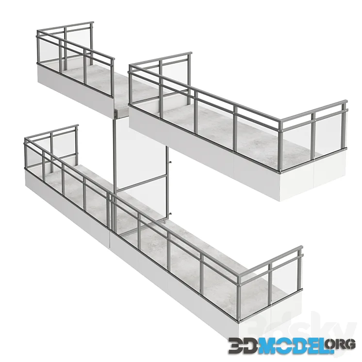 Modular balcony x4