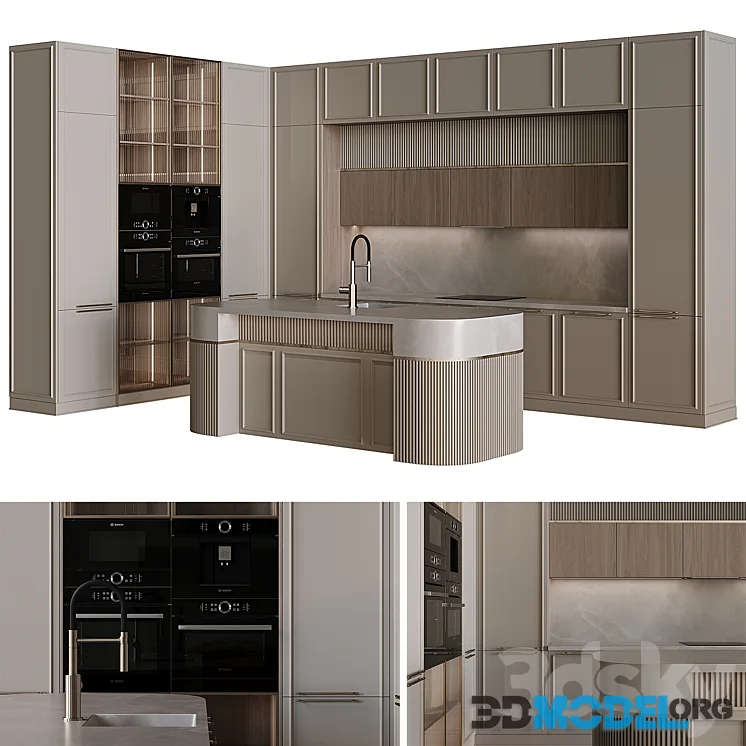 Neoclassical style kitchen 62