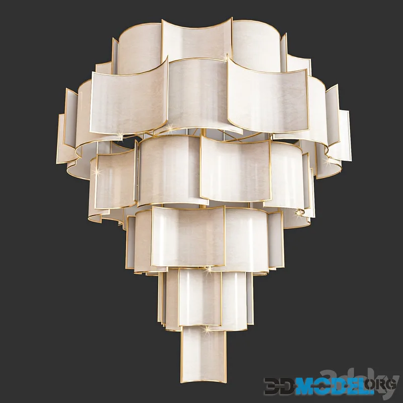 Officerina luce Shade 28-Light Chandelier