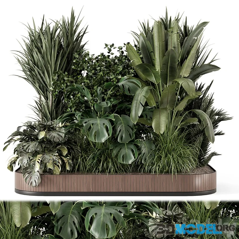 Outdoor Garden Set Bush and Tree - Garden Set 1697