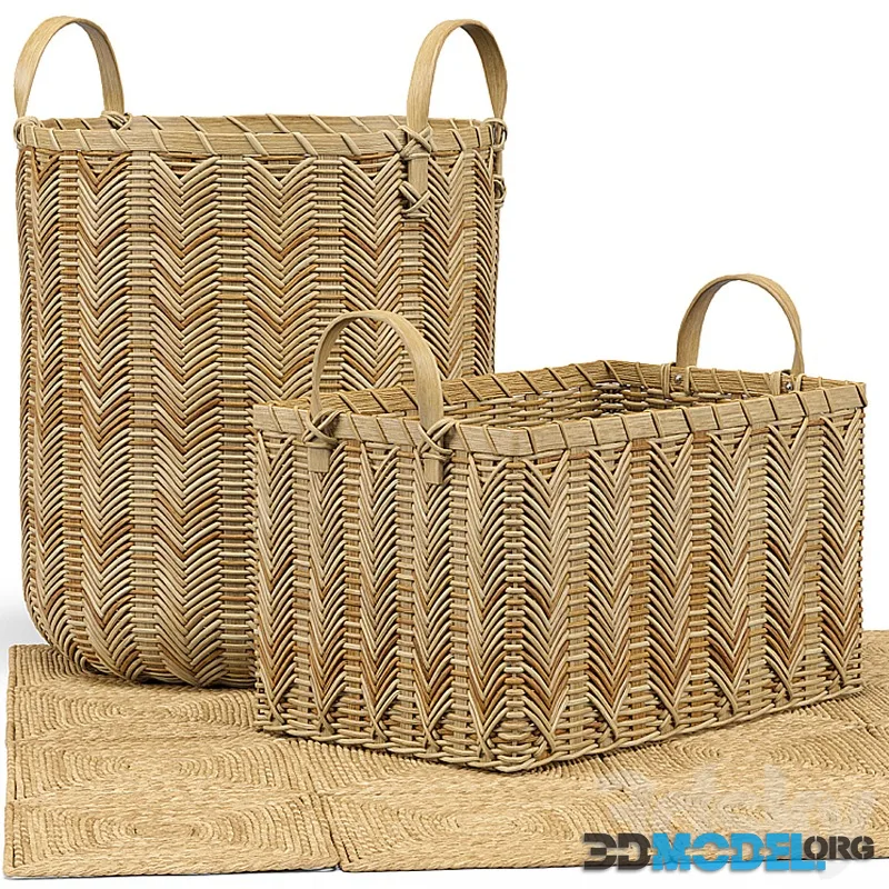 Petaluma Basket, Seagrass Squares Rug