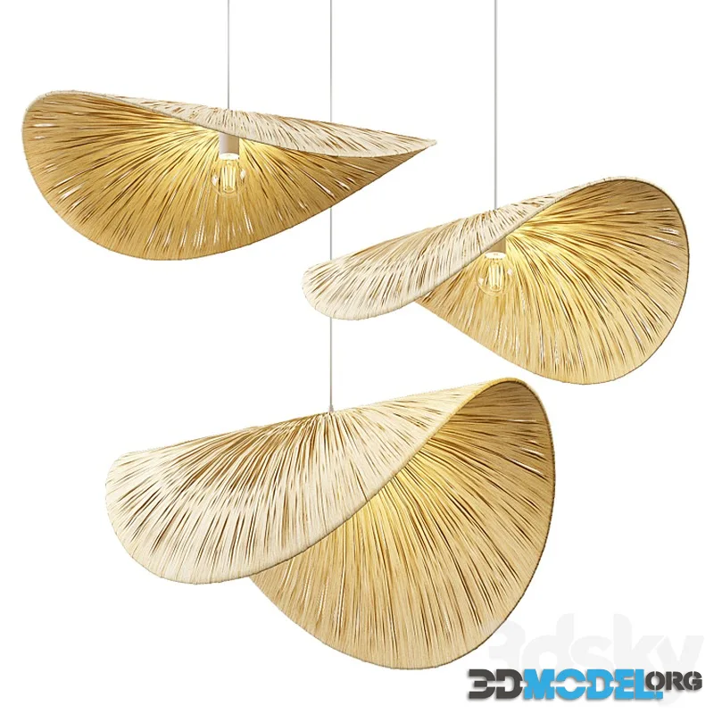 POPPY RAFFIA LAMP SHADE