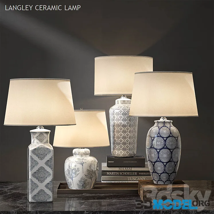 Pottery barn LANGLEY CERAMIC LAMP