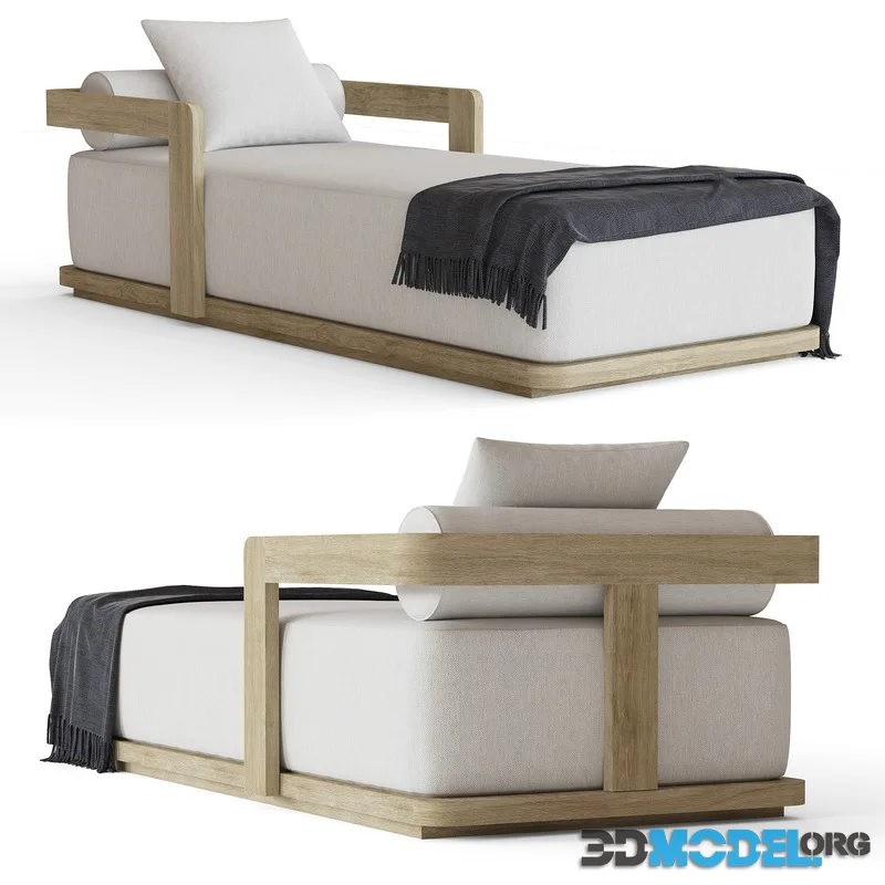 Prado, chaise, wood, fabric