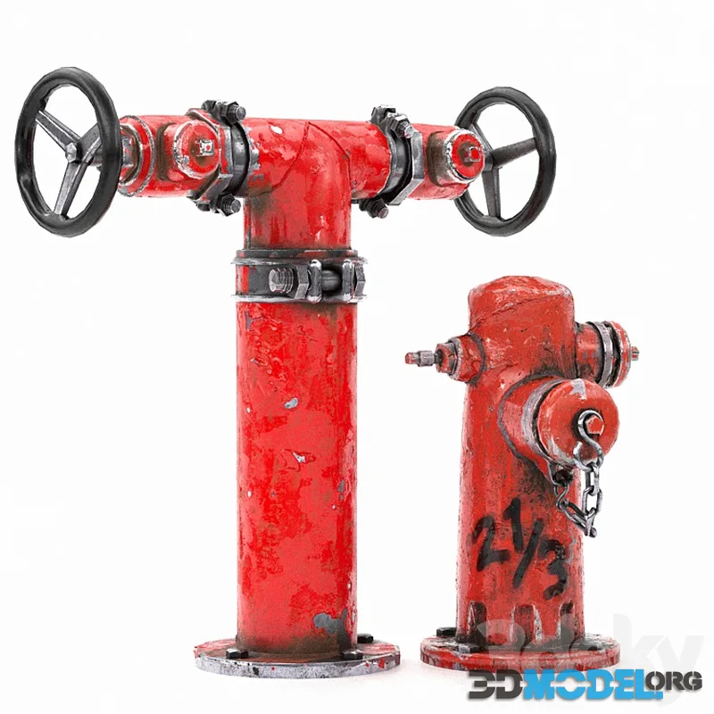 Rusted fire hydrants V2