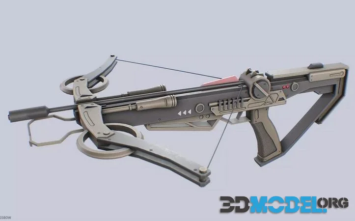 Scifi crossbow low-poly (PBR)