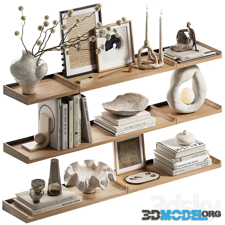 Shelves with decorative set CH3
