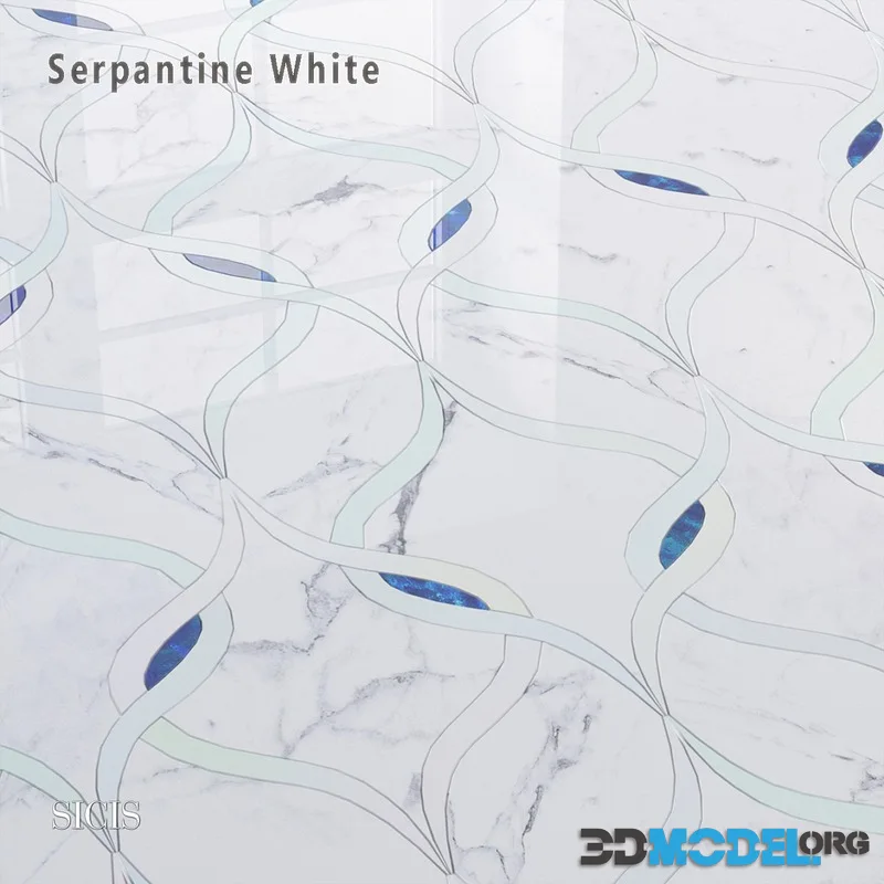 Sicis SiciStone Serpantine white