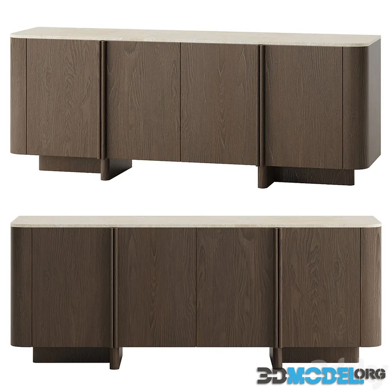 Sideboard oak wood Liam Room