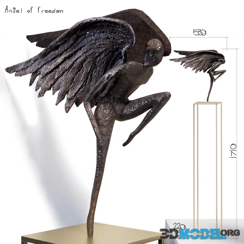 Spiritual sculpture – Angel of freedom