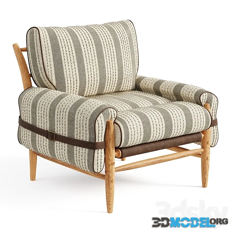 Striped Rhys Chair