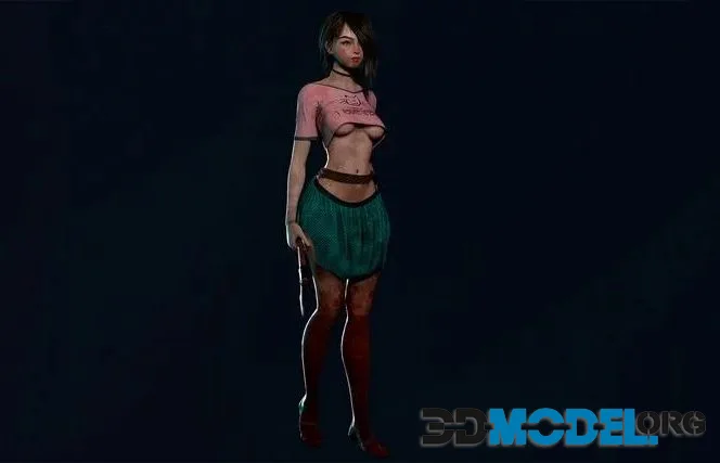 Survivor Girl 1 Game Ready Low-poly (PBR)