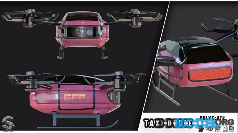 TAXI DRONE 4 (PBR)