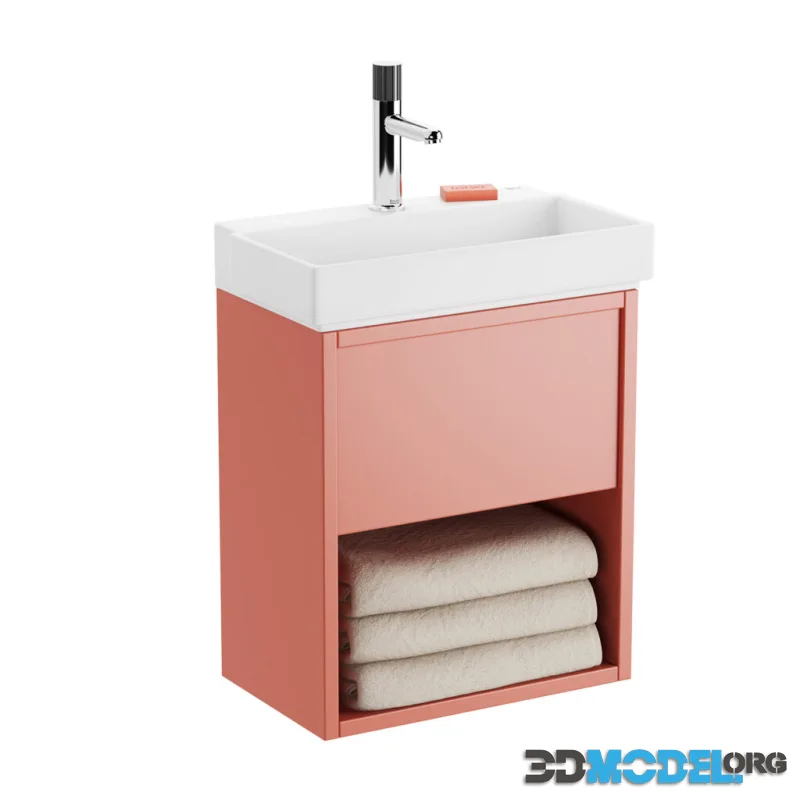 Tura Vanity Unit Light Terracota by Roca
