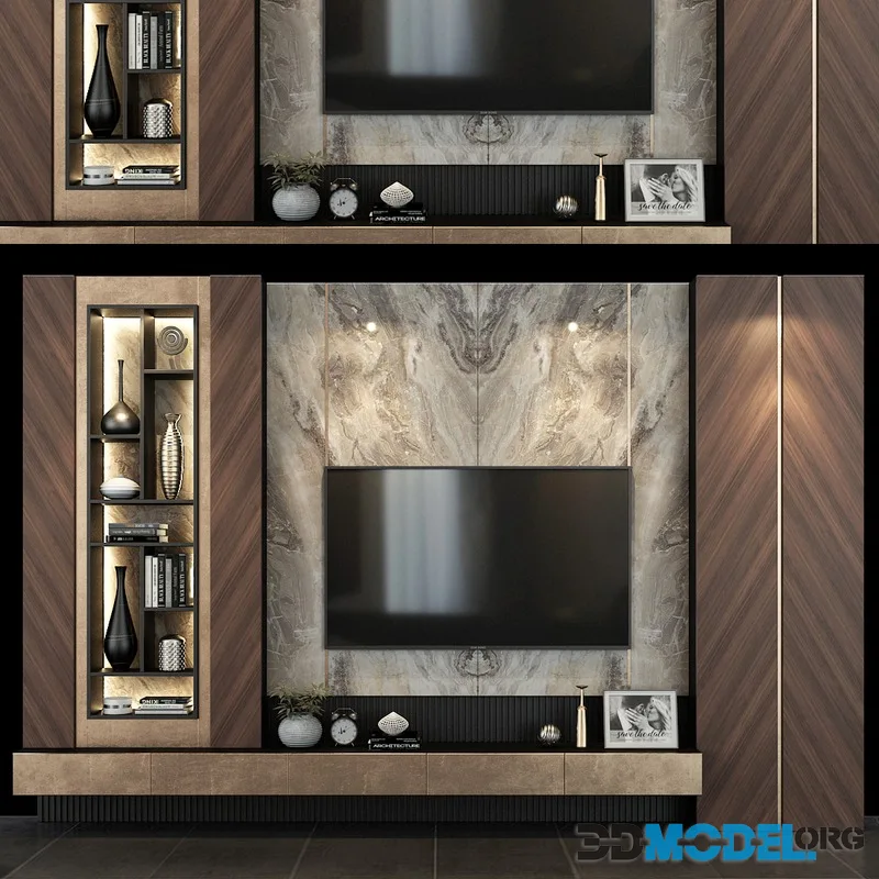 TV shelf set 0133