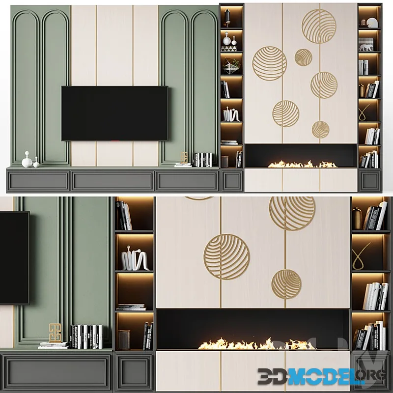 TV wall modern 92