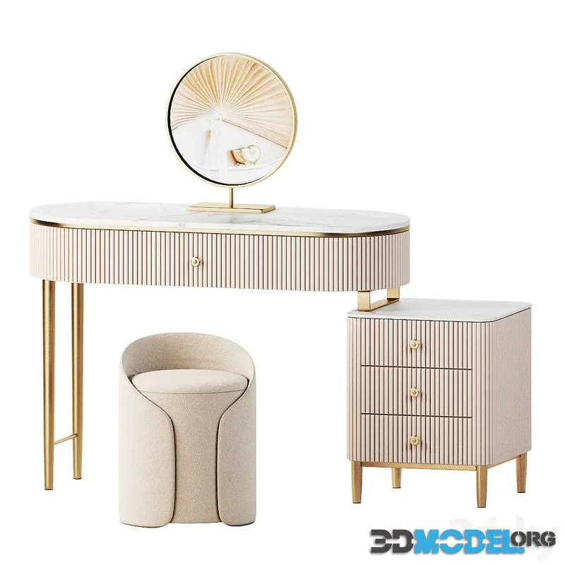 Vandana Interiors Makeup Vanity Set