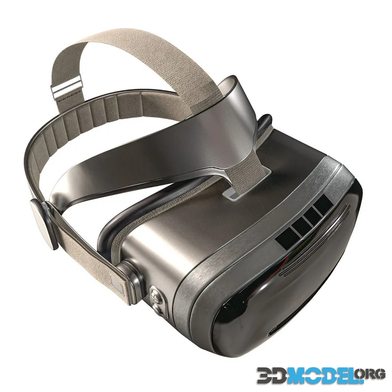 VR-Headset low-poly (PBR)