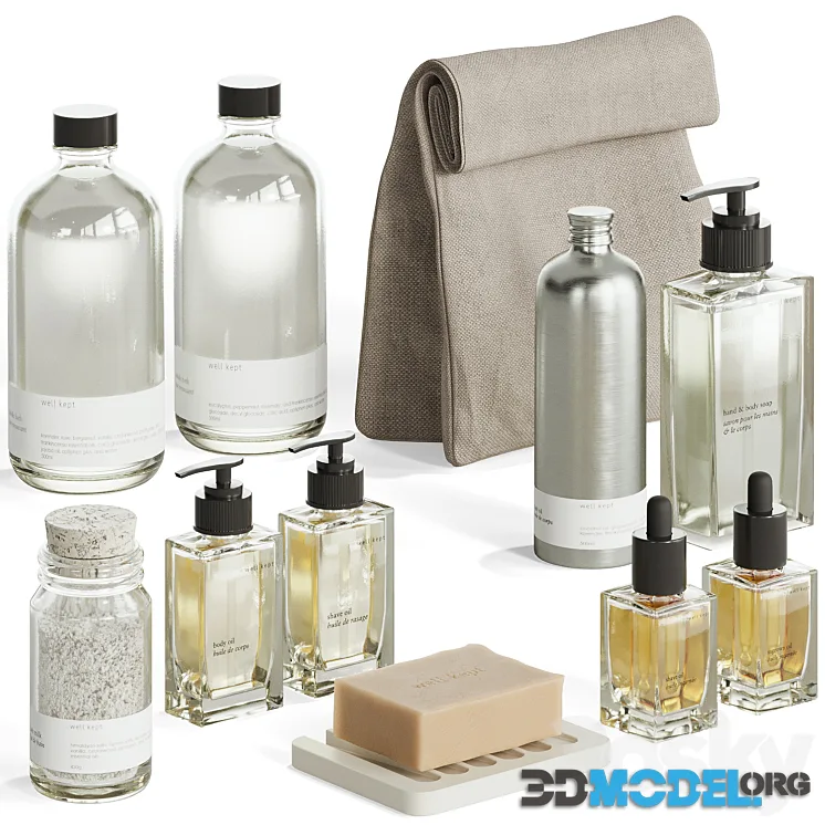 Well kept cosmetics set