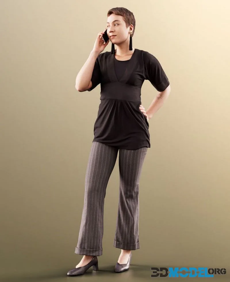 Young Business Woman On Her Phone Talking (PBR)