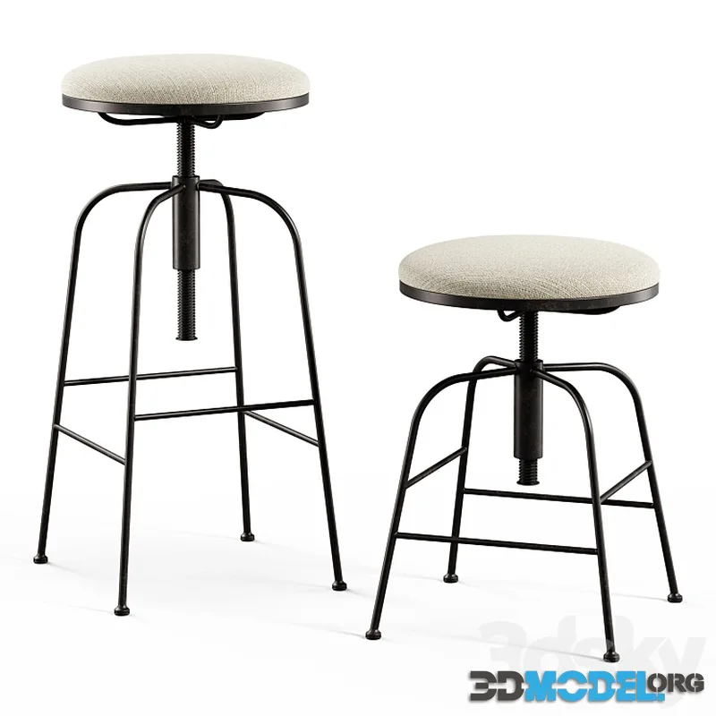 Zara Home – Linen swivel stool