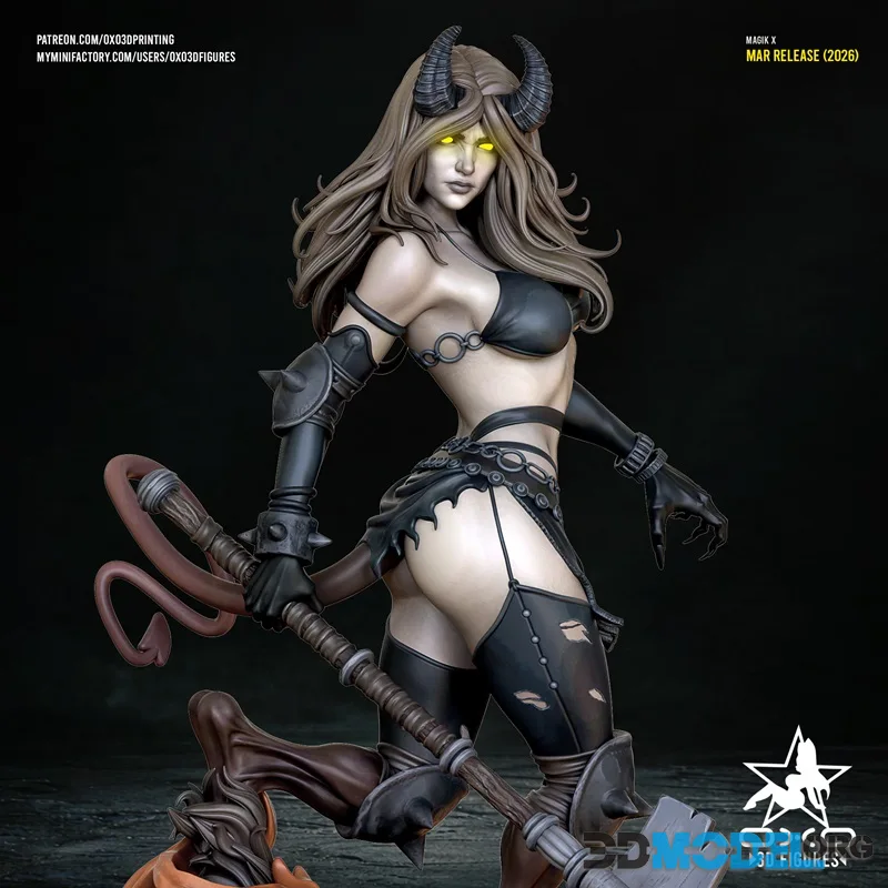 OXO3D Figures - Magik X Infernus – Printable