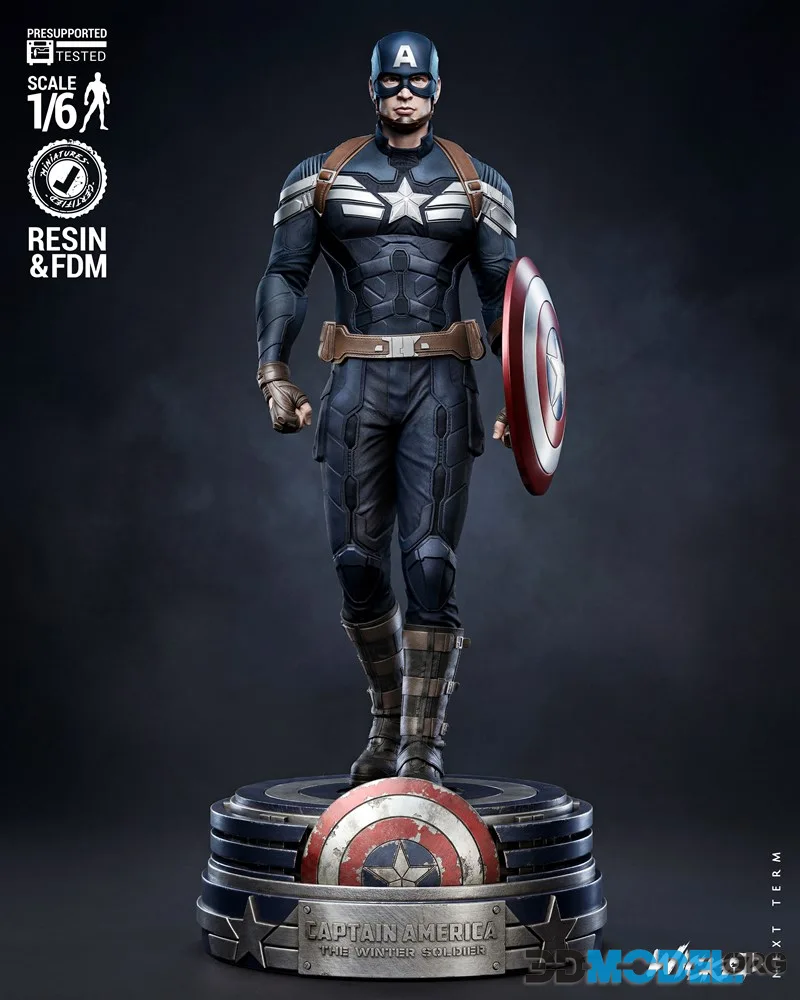 Wicked - Capitan America Sculpture – Printable
