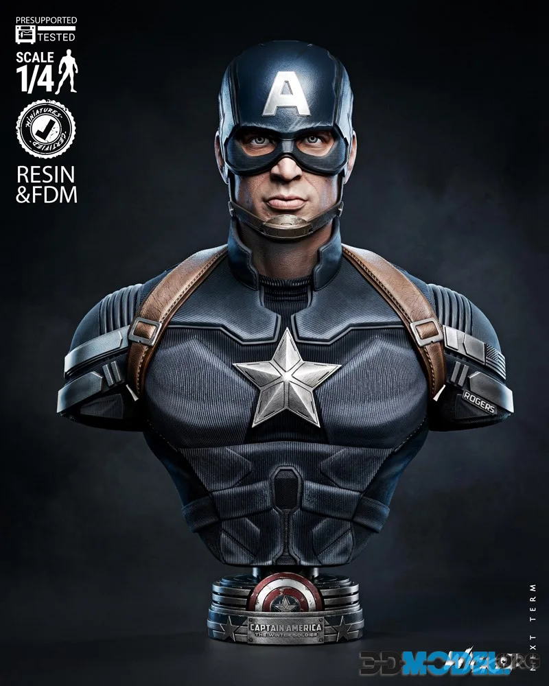 Wicked - Capitan America Bust Portrait – Printable