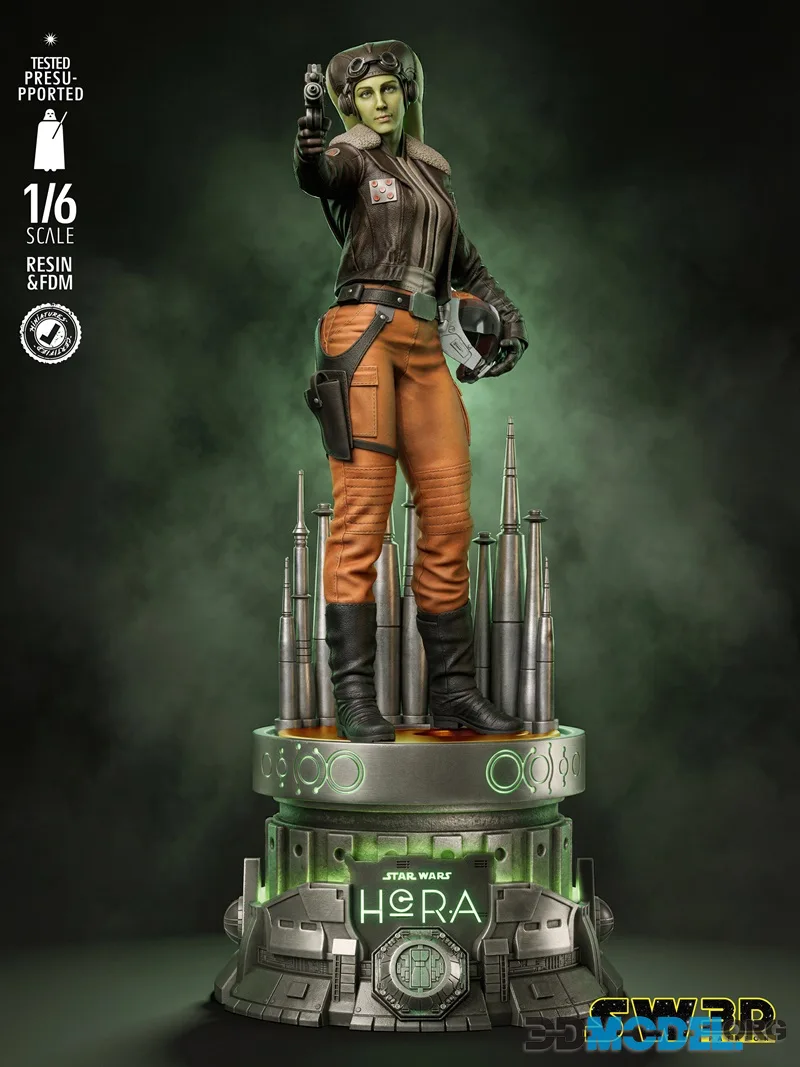 SW3D - Hera Syndulla Sculpture – Printable