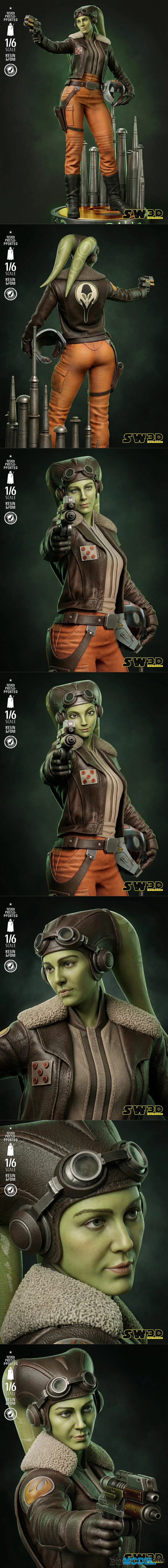 SW3D - Hera Syndulla Sculpture – Printable