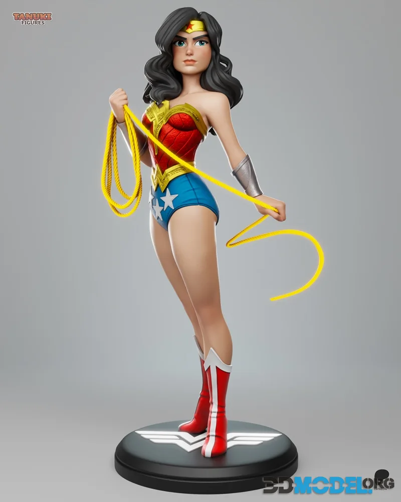 Tanuki Figures - Wonder Woman – Printable