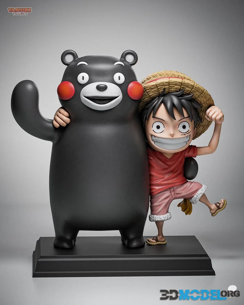 Tanuki Figures - Luffy Chibi – Printable